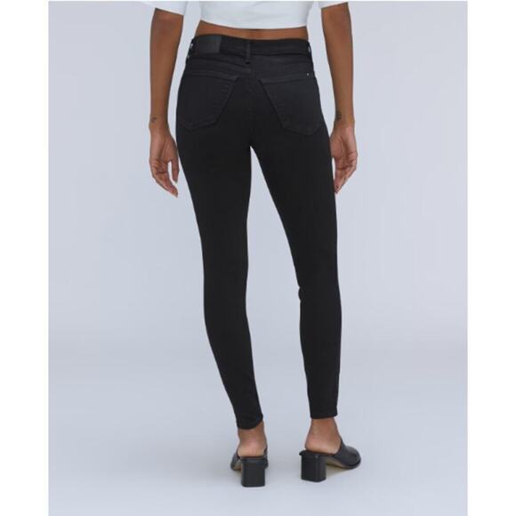 Everlane Mid Rise Skinny Jeans Black Size 27 Ankle Stretch Denim EUC - Picture 2 of 11